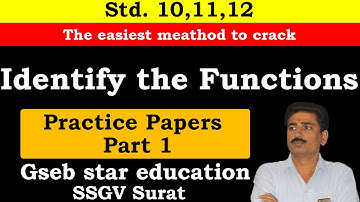 Identify the Functions in English Grammar Part 1 | English(SL) | Std- 10,11,12 | Gseb Star Education
