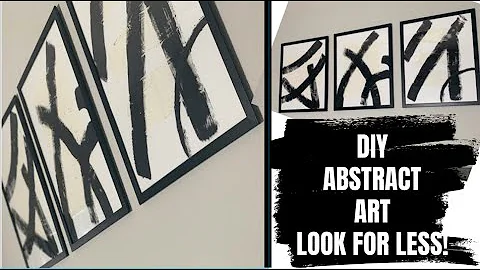 DIY WALL ART HOME DECOR | ABSTRACT ART | RH INSPIRED | DEDE AT HOME