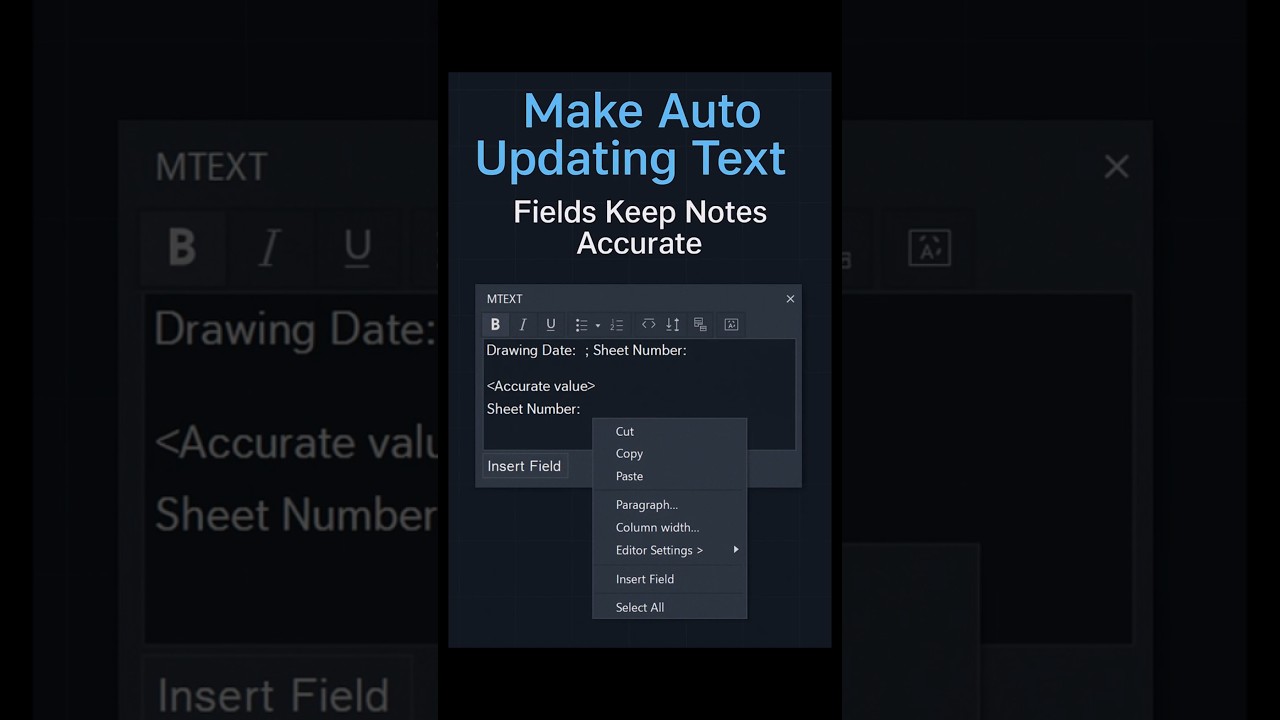 Smart Text in AutoCAD Saves Hours of Revisions 