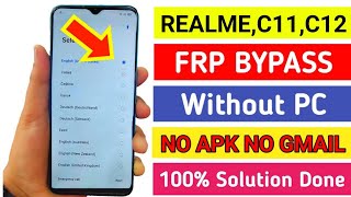 Realme C12 (RMX 2189) Frp Bypass | Realme C12 Google Account Unlock Without PC BY Perfect Mobile📱