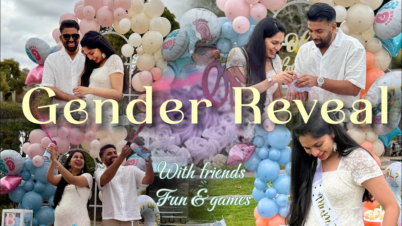 Gender revealing party with Friends  #new #minivlog #family #friends #genderreveal #fungames #easy