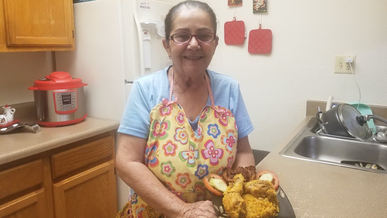 Arroz con pollo en arrocera