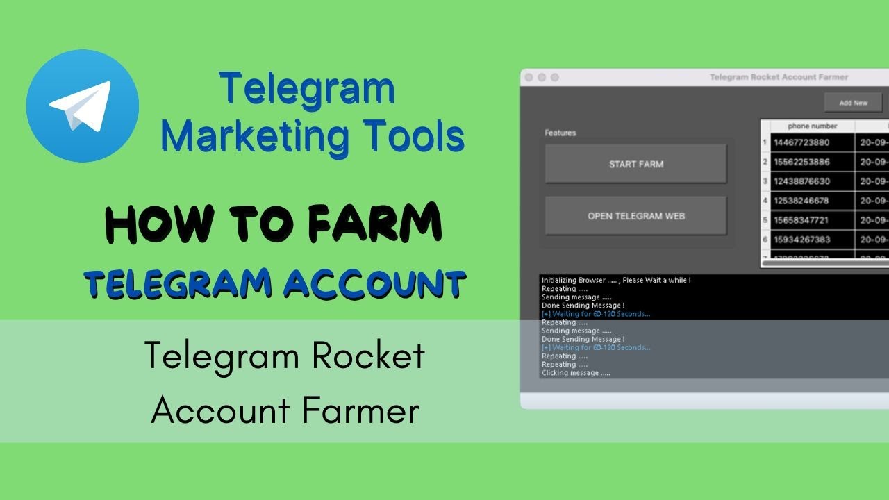 How To Farm Unlimited Telegram Account with Telegram Farmer 2022 | For Windows and macOS