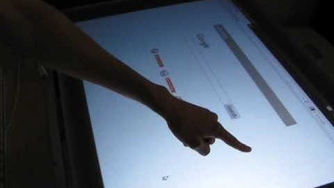 Multitouch table test