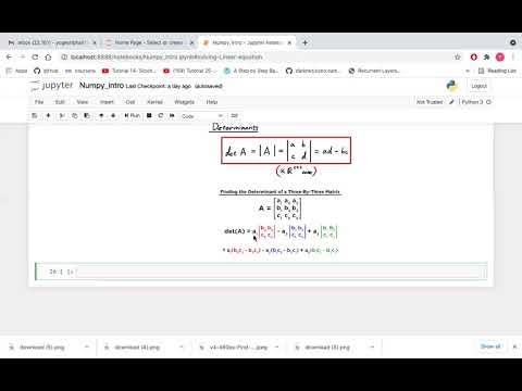 Determinant of Matrices NumPy Python - YouTube
