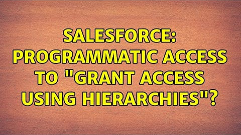 Salesforce: Programmatic Access to "Grant Access Using Hierarchies"?