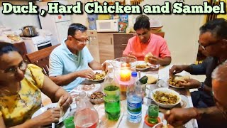 Great Dinner with Duck, Chicken, Sambel and Dal bhari roti | Suriname 🇸🇷