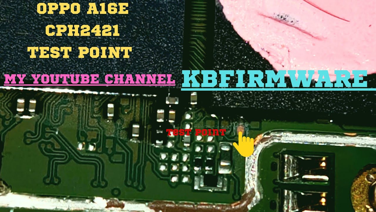Oppo A16E Flashing new security With Test point