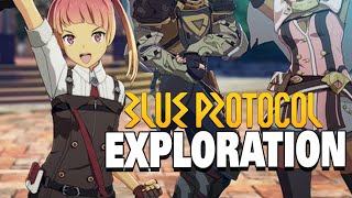 BLUE PROTOCOL | Full Town Exploration - 2023 Anime MMO