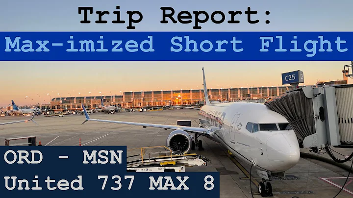 Trip Report: One of the Shortest MAX Flights! | United 737 MAX 8 | Chicago - Madison | ORD - MSN