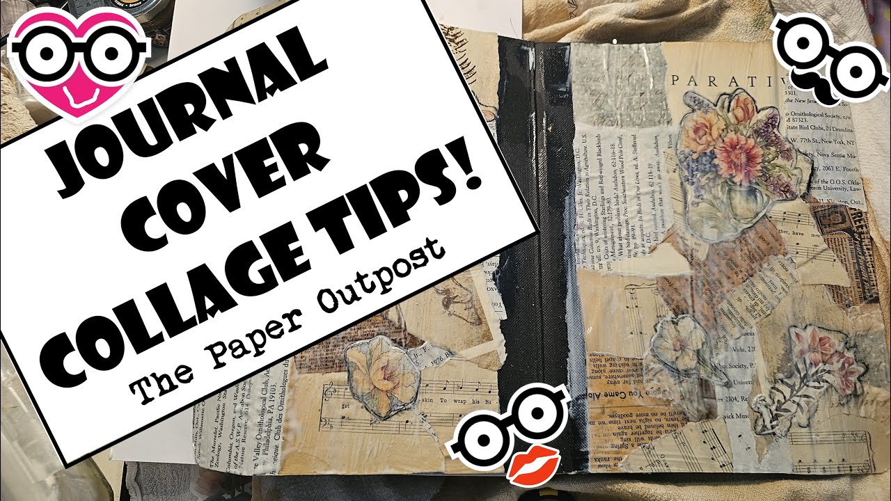 COLLAGE & MODPODGE A JOURNAL COVER?! EASY JUNK JOURNAL IDEAS for Beginners! The Paper Outpost!