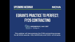 eGrants” Practice to Perfect” – FY26 Contracting Recording