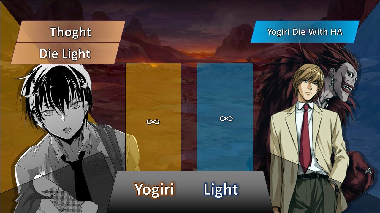Yogiri Vs Light Death Gods Power Level YouTube