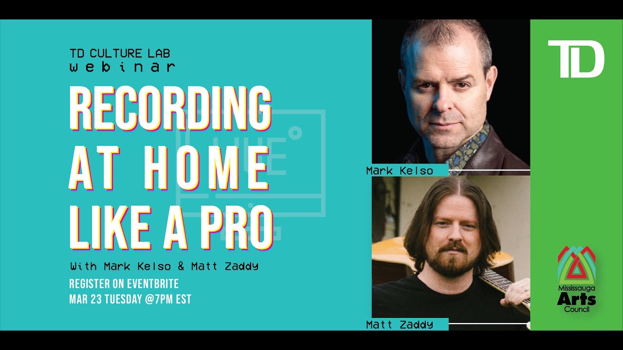 TD Culture Lab Recording at Home, Like a Pro YouTube
