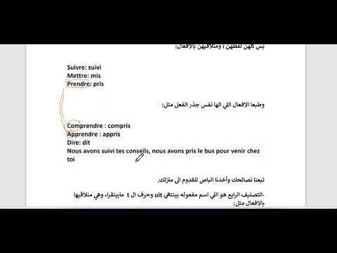 الدرس 32 من تعليم اللغة الفرنسية بطريقة مبسطة مع مدام مها الماضي المركب   