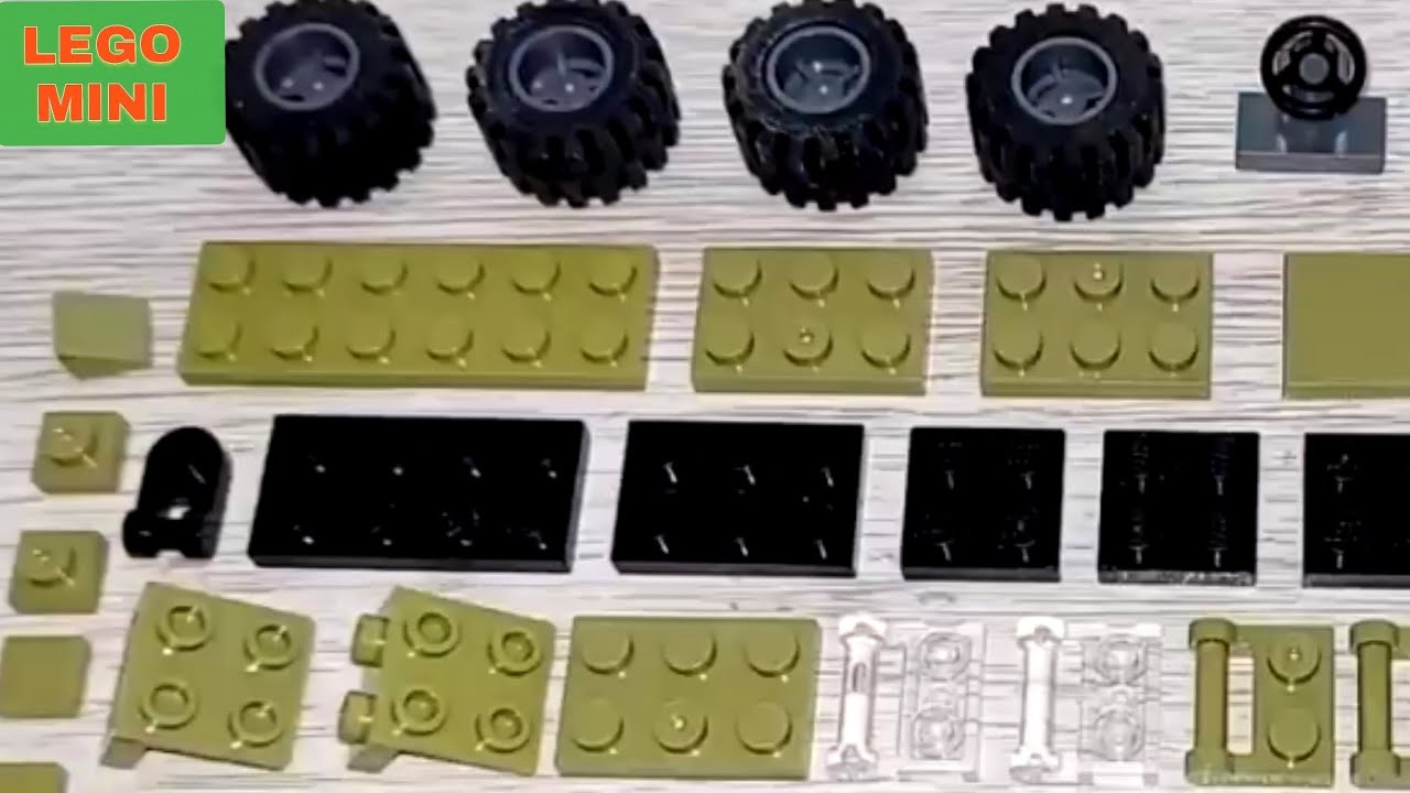 How to make a LEGO mini military car 