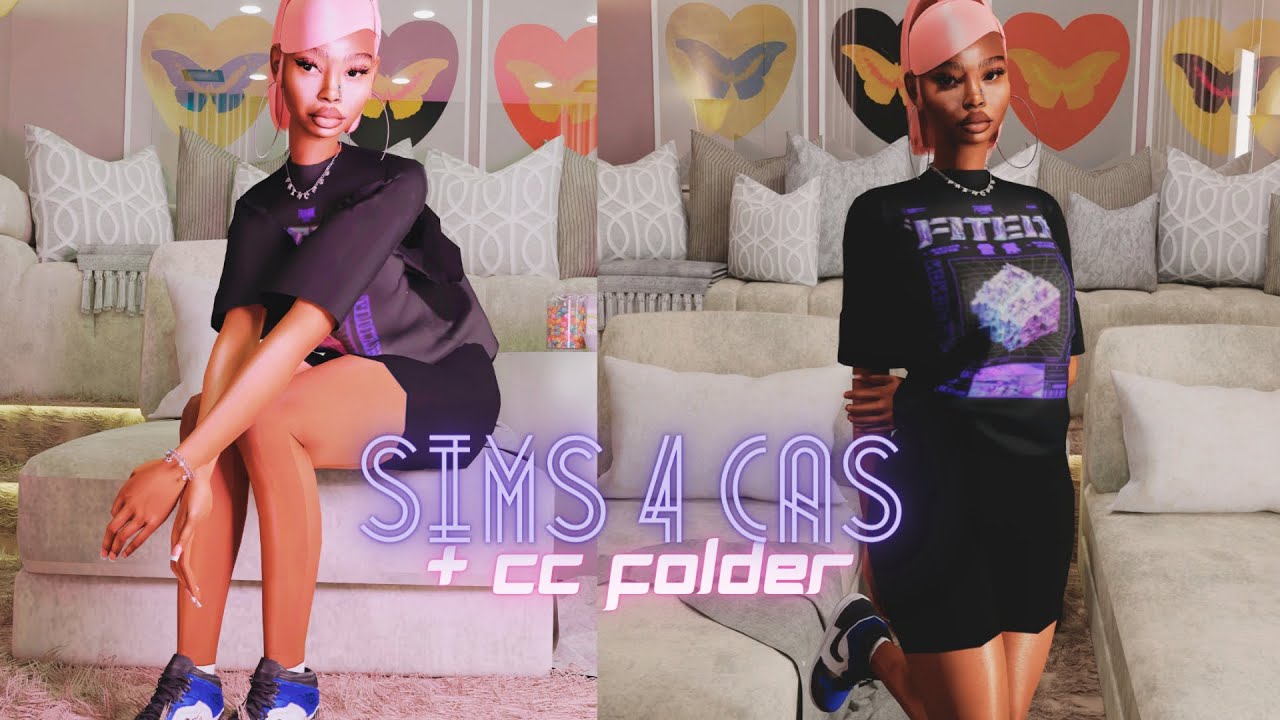 the sims 4 cas + cc folder + sim download McKenzie Lee - YouTube