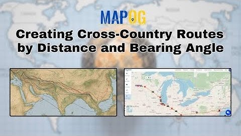 Creating Cross-Country Routes by Distance and Bearing Angle | Route Compass | #mapog #bearing