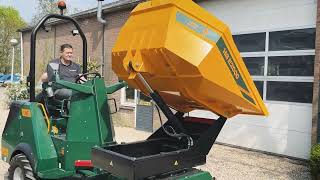 Huur de stille en duurzame HG E2000 elektrische dumper bij EcoRent