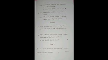 BSc 3rd semester #cblu #pyqs #data structure and algorithms