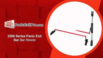 How To Resize 2200 Series Panic Exit Bar