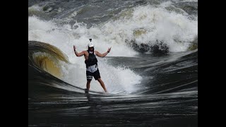 Zambezi River surfing - Sam Bradford