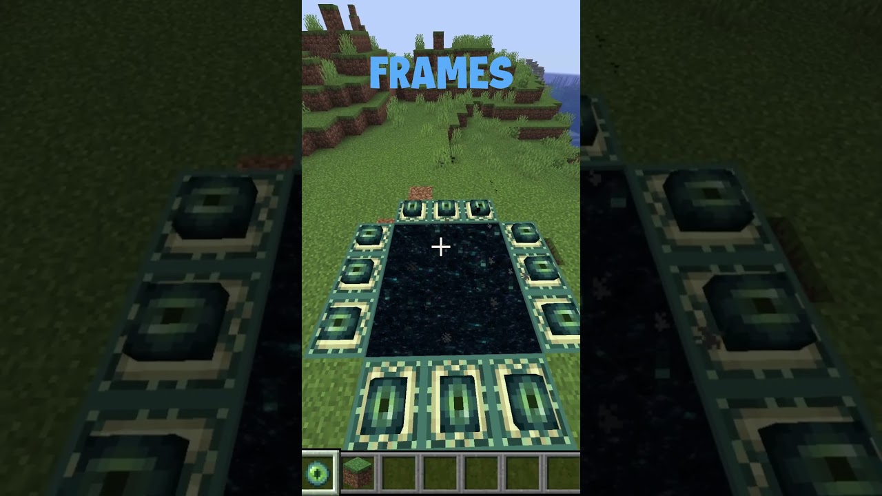 How to build a End Portal in Creative #minecraft #shorts