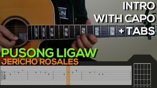 Jericho Rosales - Pusong Ligaw [INTRO] Guitar Tutorial with (TABS on SCREEN) chords