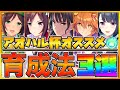 【ウマ娘】アオハル杯育成方法3選‼一度は試して欲しい育成方法の強みと友人カードの性能を徹底比較‼W友人編成,賢さ4編成,賢さ樫本軸編成/Sランク/育成解説/初心者向け【プリティーダービー】