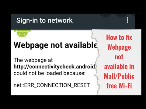 Can't connect to Public Free Wi-Fi | Mall Connect Fixed.