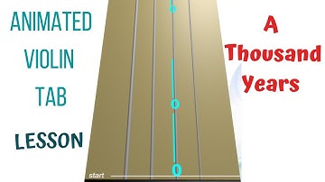 A THOUSAND YEARS ♾ Christina Perri | LIVE Violin Step-by-Step Tutorial & Animated Violin TAB