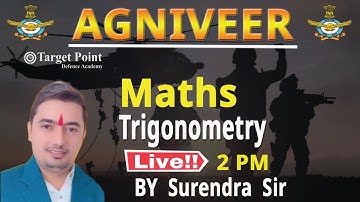 Trigonometry | Maths | Surendra Sir | Agniveer 2022 | Target Point Defence Academy