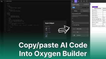 Copy/Paste AI Generated PHP Code Snippets Directly Into Oxygen Builder