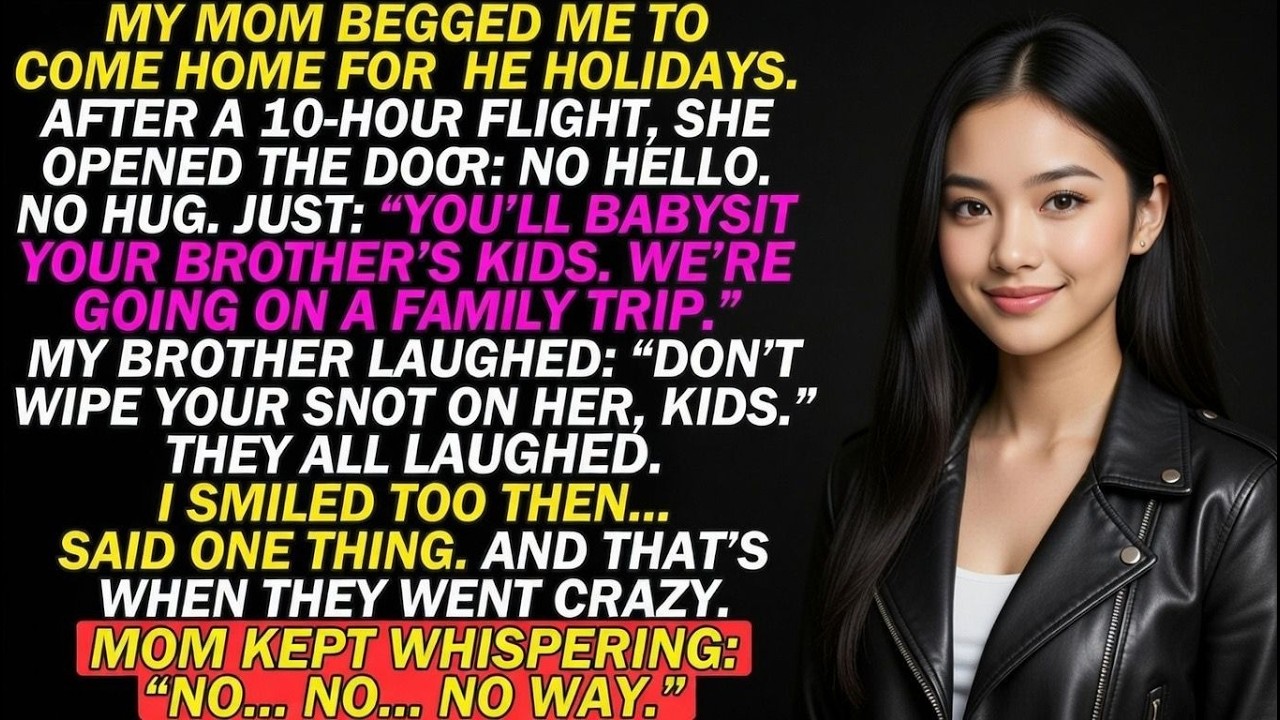 My Mom Flew Me Home for the Holidays — So I Showed Them Every Receipt They Owed Me