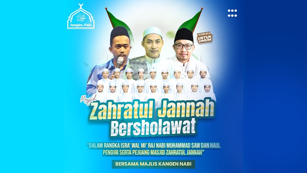 LIVE | Masjid Zahatul Jannah Bersholawat Bersama Majlis Kangen Nabi - Link. Rowo Ketapang