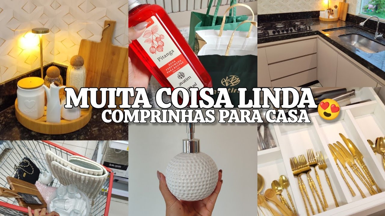 COMPRINHAS DE UTILIDADE E DECORAÇÃO PRA CASA, muita coisa linda😍, faxina na cozinha em dia chuvoso🌧️