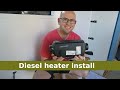 Installing an EBERSPACHER D2 12V diesel heater in our VW Crafter van conversion