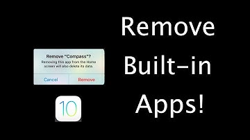 How to delete Apples Pre-installed apps in iOS 10