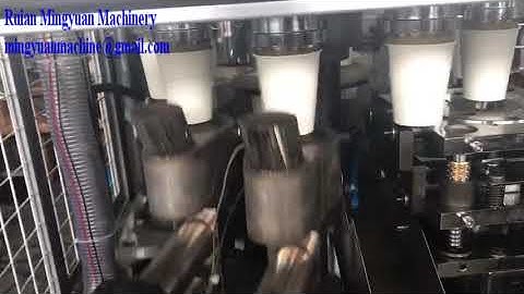 high speed paper cup machine with counting system test  for Russian Client speed at 94 pcs each min