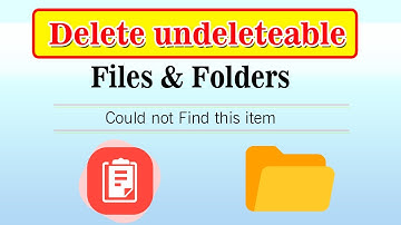 How to Delete File Could Not Find This item Folder