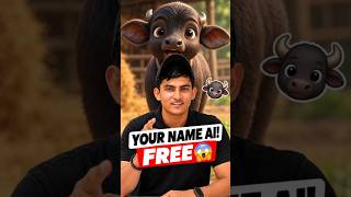 Apne Naam Ka Talking Animal AI Video Kaise Banaye? 🐃 #shorts #aivideo