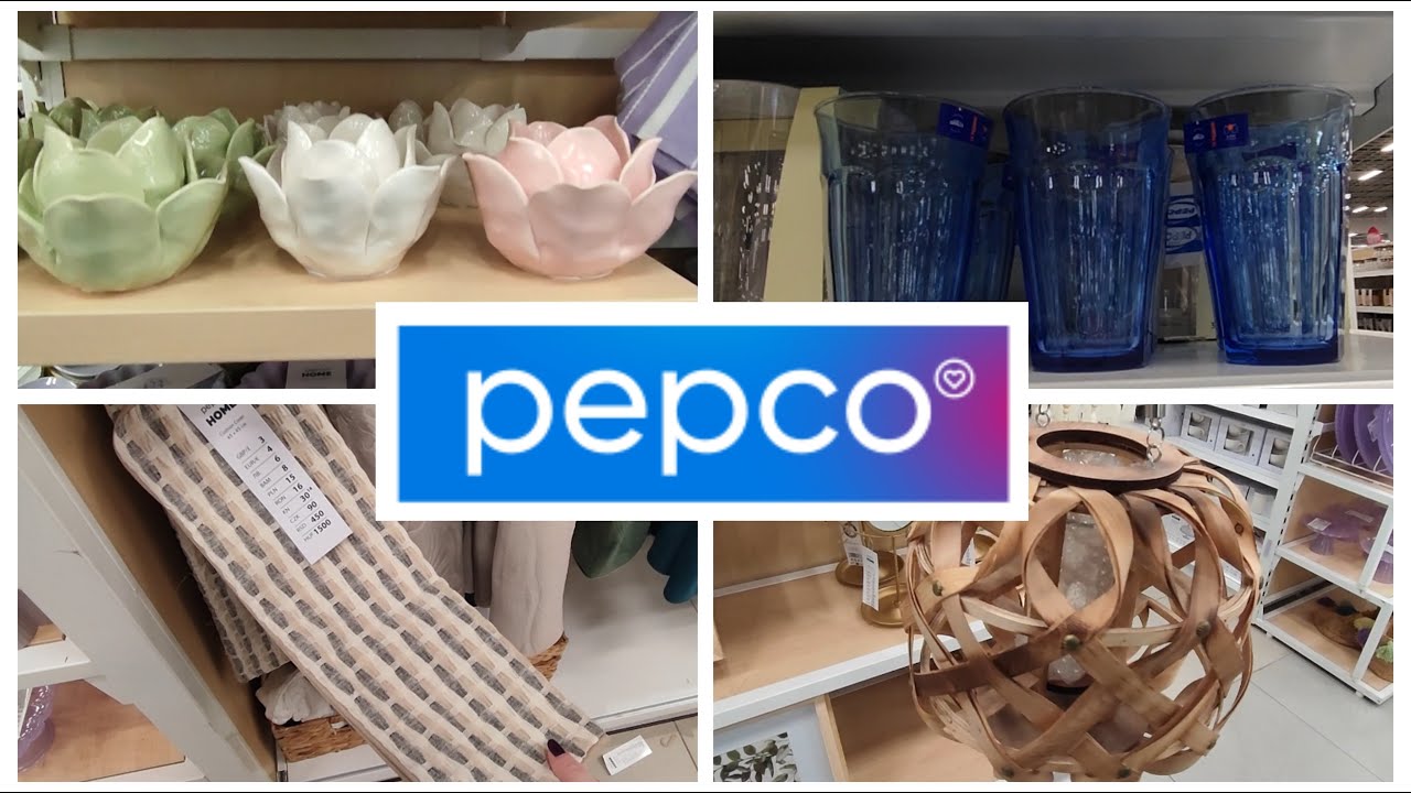 PEPCO 🛍️ ŚWIECZNIK KWIATEK HIT 💖 NOWY OBRUS I NIEBIESKIE SZKLANKI 💖 PRZEGLĄD PÓŁEK 💖