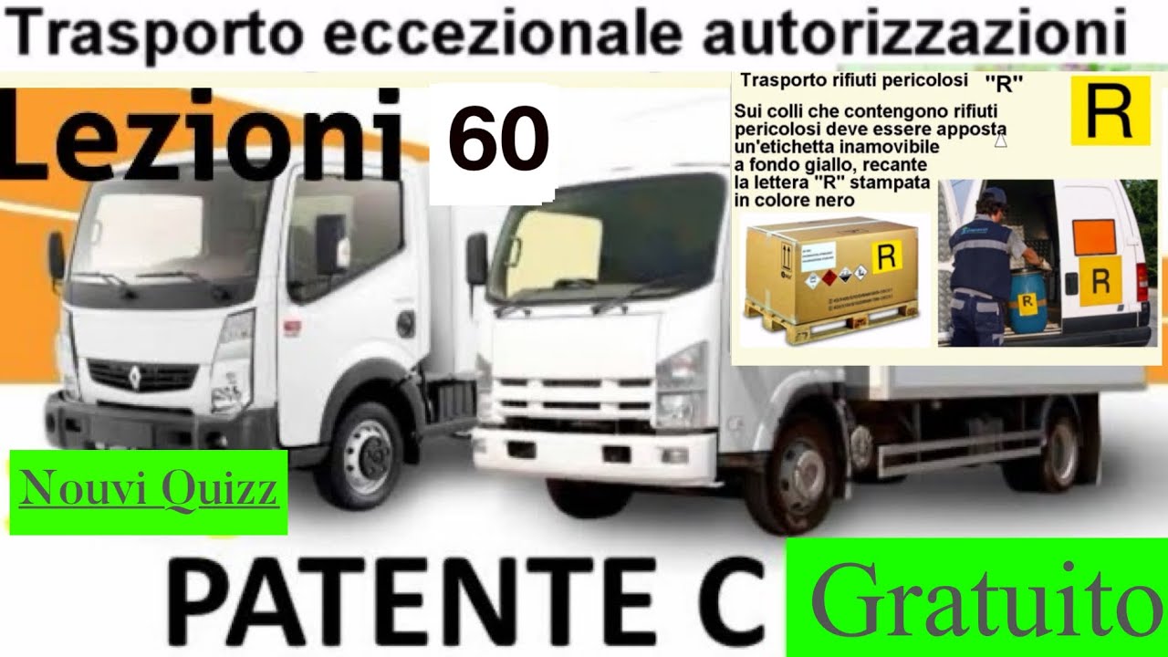 Patente C lezioni 60 Gratuito | Patente C Nouvi Quiz