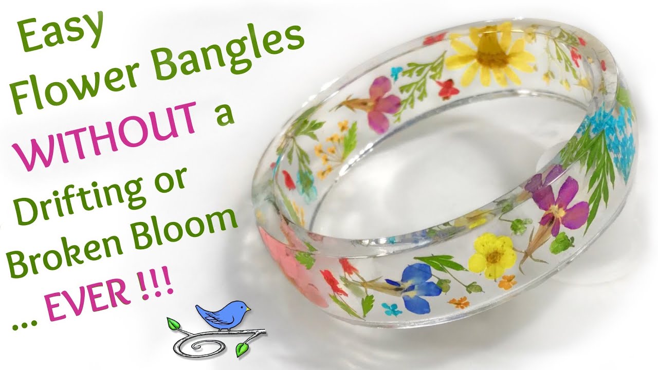Embed Fabric, Dried Flowers, Yarn in Resin to make Bangle Bracelets –  Little Windows Brilliant Resin and Supplies