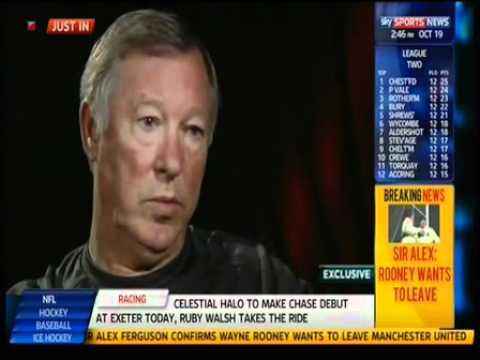 Wayne Rooney wants to leave Manchester United Sir Alex Ferguson is shocked INTERVIEW