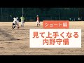 ショートのノックをグランドで受けました！！意識することや、ボールへの入り方、参考にしてください！！