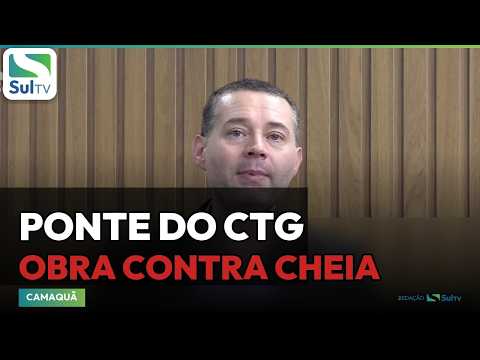 Camaquã inicia instalação de aduelas na ponte do CTG para ampliar vazão do Arroio Duro