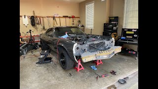 78 Camaro Restoration ep8 - Hood and Front Bumper Cover Removal!