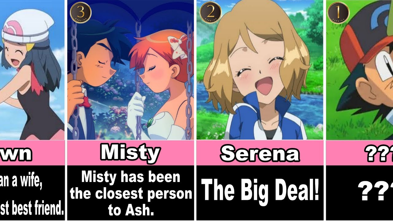 Top 20 Pokémon Ash Wife Candidates | Who Does Ash Marry? - Youtube