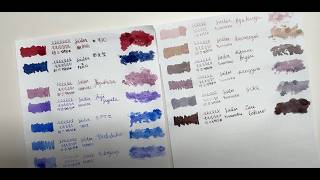 Sailor Ink Collection Swatches